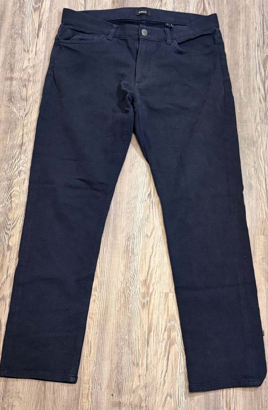 Theory Mens Blue Slim Fit Casual Pants Size 33